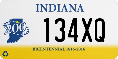 IN license plate 134XQ