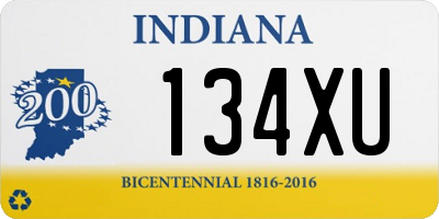 IN license plate 134XU