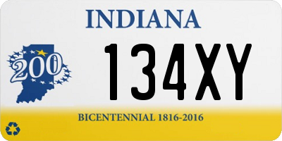 IN license plate 134XY