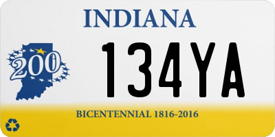 IN license plate 134YA