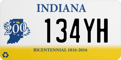 IN license plate 134YH