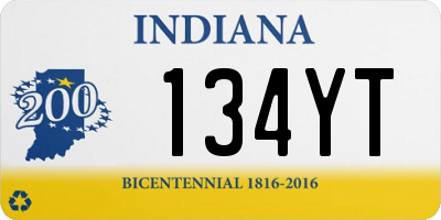 IN license plate 134YT