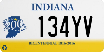 IN license plate 134YV
