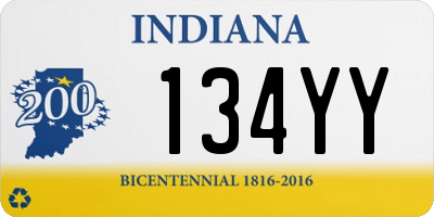 IN license plate 134YY