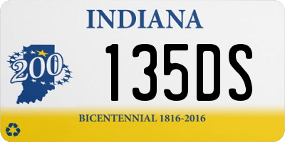IN license plate 135DS