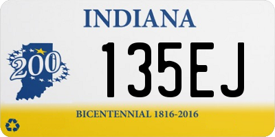 IN license plate 135EJ