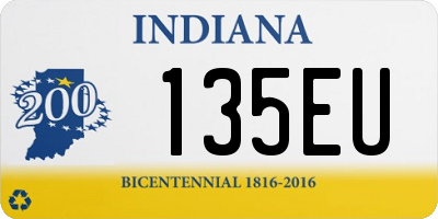 IN license plate 135EU