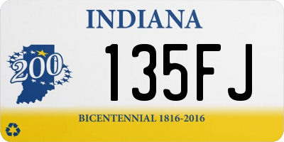 IN license plate 135FJ