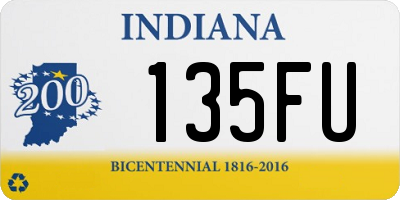 IN license plate 135FU