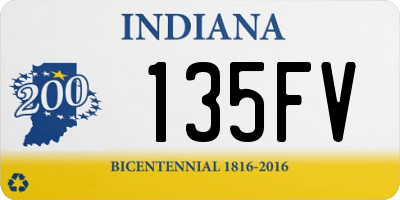 IN license plate 135FV