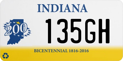 IN license plate 135GH