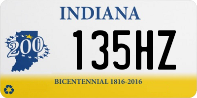 IN license plate 135HZ