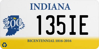 IN license plate 135IE