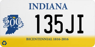 IN license plate 135JI