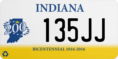 IN license plate 135JJ
