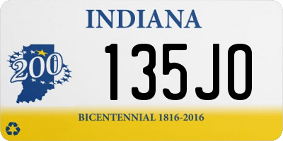 IN license plate 135JO