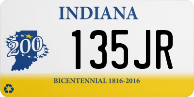 IN license plate 135JR