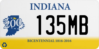 IN license plate 135MB