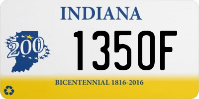 IN license plate 135OF