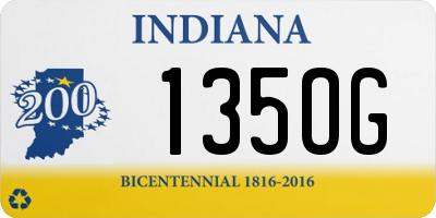 IN license plate 135OG