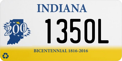 IN license plate 135OL