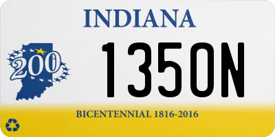 IN license plate 135ON