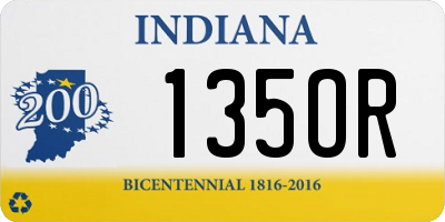 IN license plate 135OR