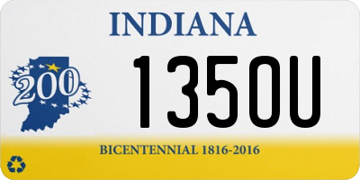 IN license plate 135OU