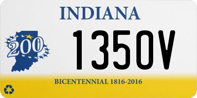 IN license plate 135OV