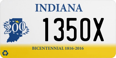 IN license plate 135OX