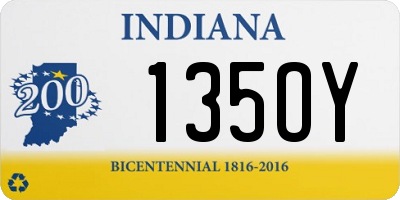 IN license plate 135OY