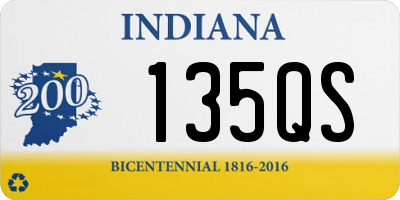 IN license plate 135QS