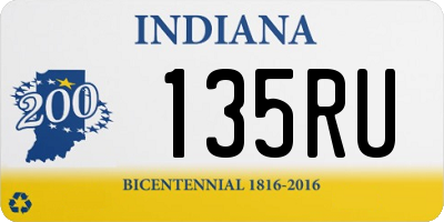 IN license plate 135RU