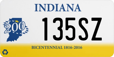 IN license plate 135SZ
