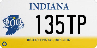 IN license plate 135TP