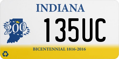IN license plate 135UC