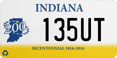 IN license plate 135UT