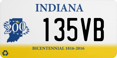 IN license plate 135VB