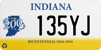 IN license plate 135YJ