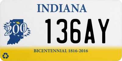 IN license plate 136AY