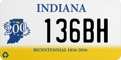 IN license plate 136BH