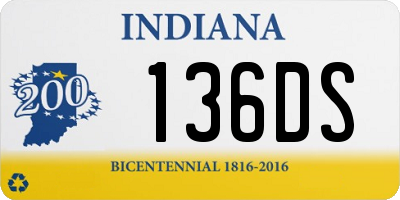 IN license plate 136DS