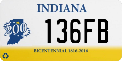 IN license plate 136FB