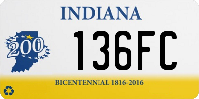 IN license plate 136FC