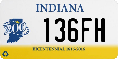 IN license plate 136FH