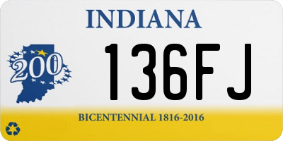 IN license plate 136FJ