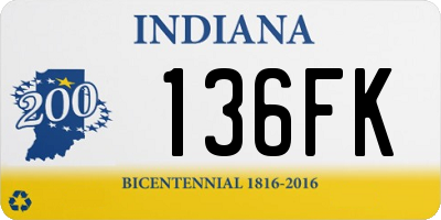 IN license plate 136FK