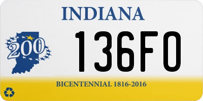 IN license plate 136FO