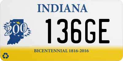 IN license plate 136GE