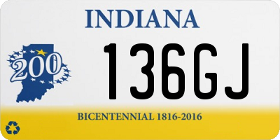 IN license plate 136GJ